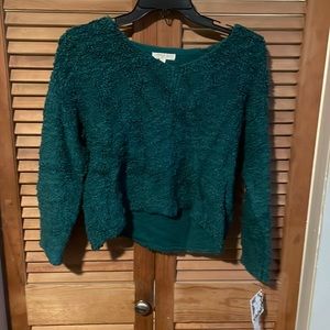 chelsea & violet girls L, green sweater